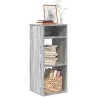 vidaXL Boekenkast 34x31x80 cm bewerkt hout grijs sonoma eikenkleurig