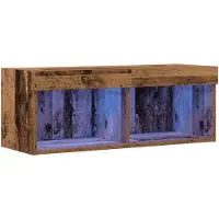 vidaXL Tv-meubelset 80 x 30 x 30 cm Oud hout Bewerkt hout