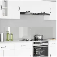 vidaXL Keukenachterwand 2 st Transparant 90 x 40 cm gehard glas