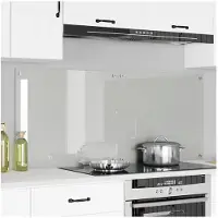 vidaXL Keukenachterwand 2 st Transparant 70 x 60 cm gehard glas