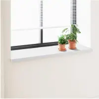 vidaXL Raamdorpel Wit 140 x 50 x 4,5 cm PVC