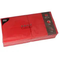 Papstar 6x 150 Servetten DAILY Collection 1/8 vouw 32 cm x 32 cm rood