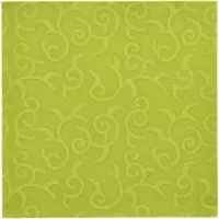 Papstar 5x 50 Servetten ROYAL Collection 1/4 vouw 40 cm x 40 cm olijfgroen Casali