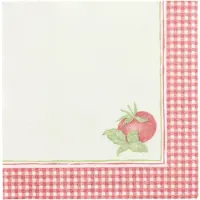 Papstar 5x 50 Servetten ROYAL Collection 1/4 vouw 40 cm x 40 cm Tomato