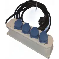 Hateha 4-Socket Powerdistributiedoos 16A 230V IP44 - 12.212.011