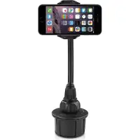 Macally MCUP2XL verstelbare telefoonhouder voor in de autobekerhouder - Met 20 cm lange flexibele hals
