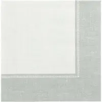 Papstar 5x 50 Servetten ROYAL Collection 1/4 vouw 40 cm x 40 cm jade groen Linum