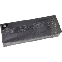 Papstar 6x 300 Snack servetten DAILY Collection 1/4 vouw 24 cm x 165 cm zwart Enjoy your Meal