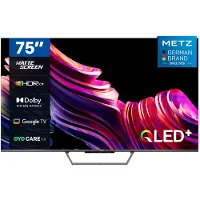 Metz Smart TV, MQD7500Z, 75" (191 cm), QLED, 4K UHD, HDR 10, Google TV, HDMI en USB, Slim, Modern, Zwart