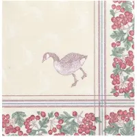Papstar 5x 50 Servetten ROYAL Collection 1/4 vouw 40 cm x 40 cm Goose
