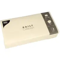 Papstar 6x 150 Servetten DAILY Collection 1/8 vouw 32 cm x 32 cm champagne