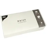 Papstar 6x 150 Servetten DAILY Collection 1/4 vouw 32 cm x 32 cm wit