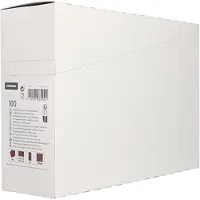 Starpak 5x 100 Servetten met bestekzakjes airlaid 40 cm x 33 cm bordeaux met bestekvouw