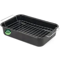 Russell Hobbs Romano Emaille Braadpan 34 Cm – Met Rooster – Zwart