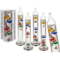 Ootb Thermometer Galileo 18cm In Giftbox Transparant transparant Glas