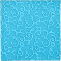 Papstar 5x 50 Servetten ROYAL Collection 1/4 vouw 40 cm x 40 cm turkoois Casali