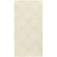 Papstar 5x 50 Servetten ROYAL Collection 1/8 vouw 40 cm x 40 cm champagne Circle Flowers