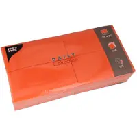 Papstar 6x 150 Servetten DAILY Collection 1/8 vouw 32 cm x 32 cm nectarine