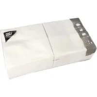 Papstar 8x 250 Servetten 2-laags 1/8 vouw 40 cm x 40 cm wit