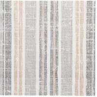 Papstar 5x 50 Servetten ROYAL Collection 1/4 vouw 40 cm x 40 cm grijs Stripes