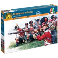 Wittmax Modelbouwpakket Militaire voertuigen - 6004 Britse Soldaten - Highlander Infanterie - Napoleontische Oorlogen - Figuren Plastic - 1:72 - Modelbouw