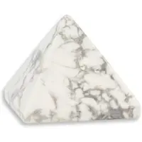 Spiru Piramide Edelsteen Howliet Wit (25 mm)
