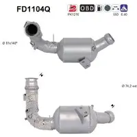 As FD1104Q Roetfilter (DPF)