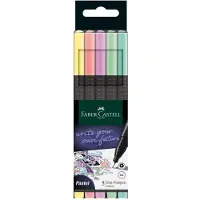 Faber-Castell Grip Fineliner 0,4 mm Kleurenassortiment 5 Stuks