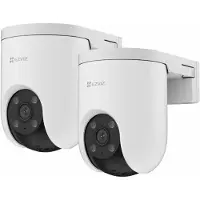 Ezviz H8c SE Buitencamera - Outdoor Beveiligingscamera - 2K Resolutie - 360° Pan & Tilt - Kleur Nachtzicht - AI Mensdetectie & Auto-Tracking - Weerbestendig - 2 Pack