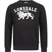 Lonsdale Sweatshirts - Kersbrook - XL tot XXL - voor Mannen - zwart - Maat XL
