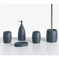 Beliani YARAPA - Badkameraccessoireset - Donkerblauw - Polyresin