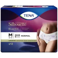 Tena Silhouette Normal Zwart - Lage Taille Medium - 12 pakken van 10 stuks