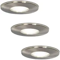 HOFTRONIC™ Set van 3 stuks dimbare LED inbouwspots Vegas met 5 Watt 6000K spot IP44