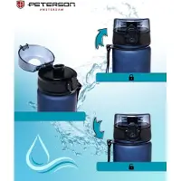 Peterson - Drinkfles Tritan - Waterfles 750 ml - BPA Vrij - Met Tijdmarkering - Paars & Rood