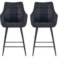 Benoa Barstoel Lucille Arm Yuma 16 Zwart - barstoelen set van 2