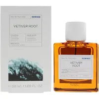 Korres Fragrance Vetiver, damesparfum, eau de toilette, 50 ml, met topnoten van bergamot, kardamom en groene thee, hartnoten van lavendel en cederhout, en basisnoten van vetiver, tonkaboon en amber