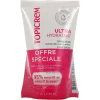 Topicrem Ultra-Hydraterende Crème voor Zeer Droge en Beschadigde Handen 2 x 50 ml
