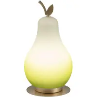 FABAS LUCE LED-tafellamp Wilma, dimbaar, groen, Woon-/ Eetkamer, Glas, Jong wonen, LED tafellamp