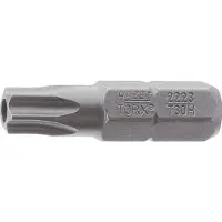 Hazet Bit 2223-T8H · 1/4 inch (6,3 mm) zeskant massief · Tamper resistant TORX-profiel · SW T8H
