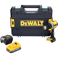 DeWalt DCD 805 E1T accu klopboormachine 18 V 90 Nm borstelloos + 1x accu 1.7 Ah + lader + TSTAK