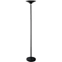 Gea Luce GPIN10 Vloerlamp – 48 W, 3600 lm, dimbare LED-vloerlamp (met verlichting naar boven en naar beneden) in matzwart aluminium – Gealuce