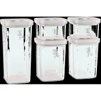 Berlinger Haus House 10-delige voorraadpotten set crème Sahara Collection, Opbergblikken, Beige