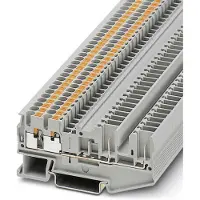 Phoenix Contact 3209662 Doorgangsserieklem 5.2 mm Snelaansluiting Grijs 50 stuk(s) Piece