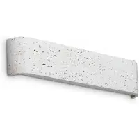 Ideal Lux LED-wandlamp Delta, bruin / roest, Woon-/ Eetkamer, Beton, Modern, LED wandlamp