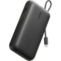 Belkin UltraCharge Powerbank 20.000mAh 45W met Geïntegreerde USB-C Kabel en Display -voor Telefoon, Tablet & Laptop - Noodpakket