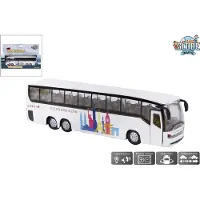 Kids Globe Shuttle Bus licht en geluid 19cm Metaal Speelgoedvoertuig