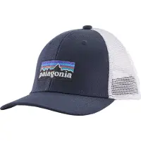 Patagonia Pet Kids Trucker Hat P-6 Logo Navy Blue