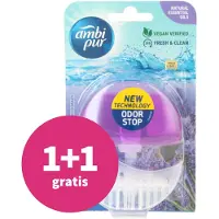 Ambi Pur 1+1 Gratis: Toiletblok Starterkit 5in1 Lavender & Rosemary
