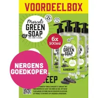 Marcel's Green Soap 6x Handzeep Tonka & Muguet 500 ml