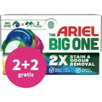 Ariel 2+2 Gratis: 3in1 Wasmiddel Pods The Big One Color 15 Stuks